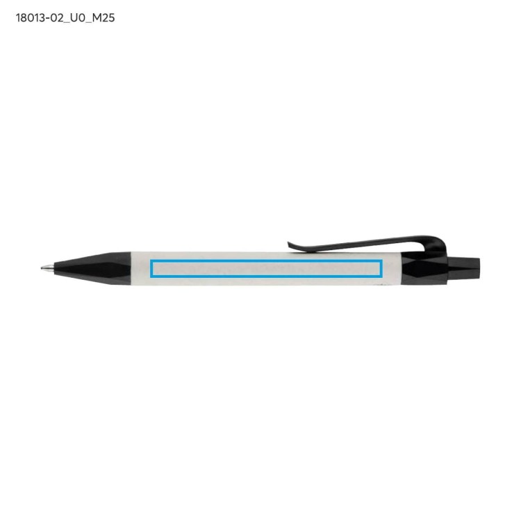 Notes z linjką i długopisem REGALI czarny