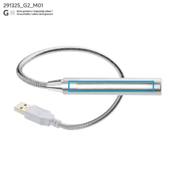 Lampka USB PROBE srebrny