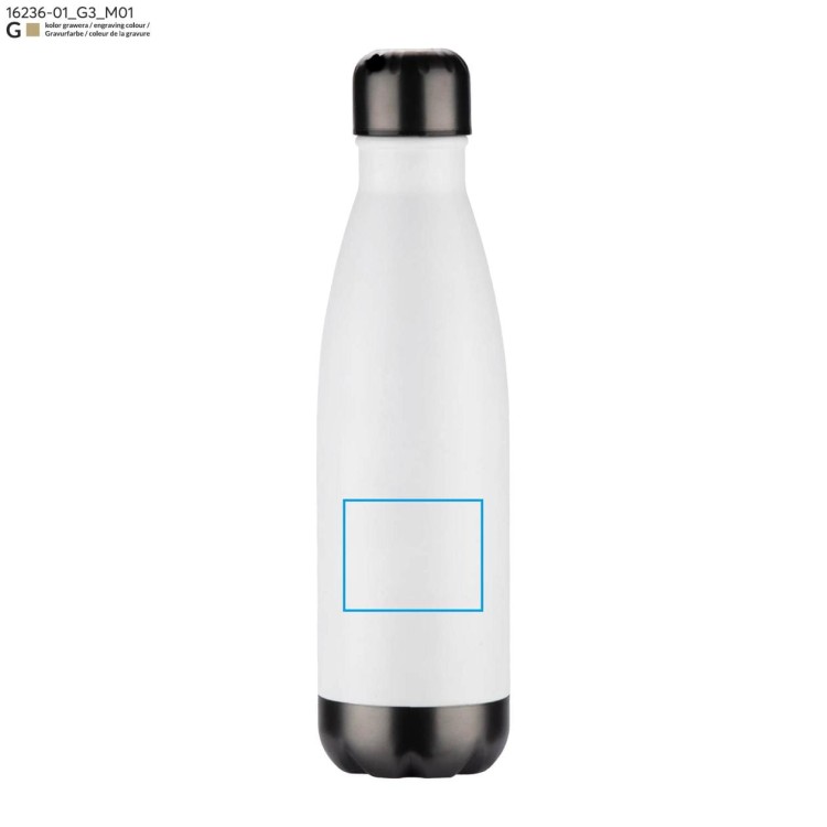 Butelka termiczna 500 ml WATRO biały