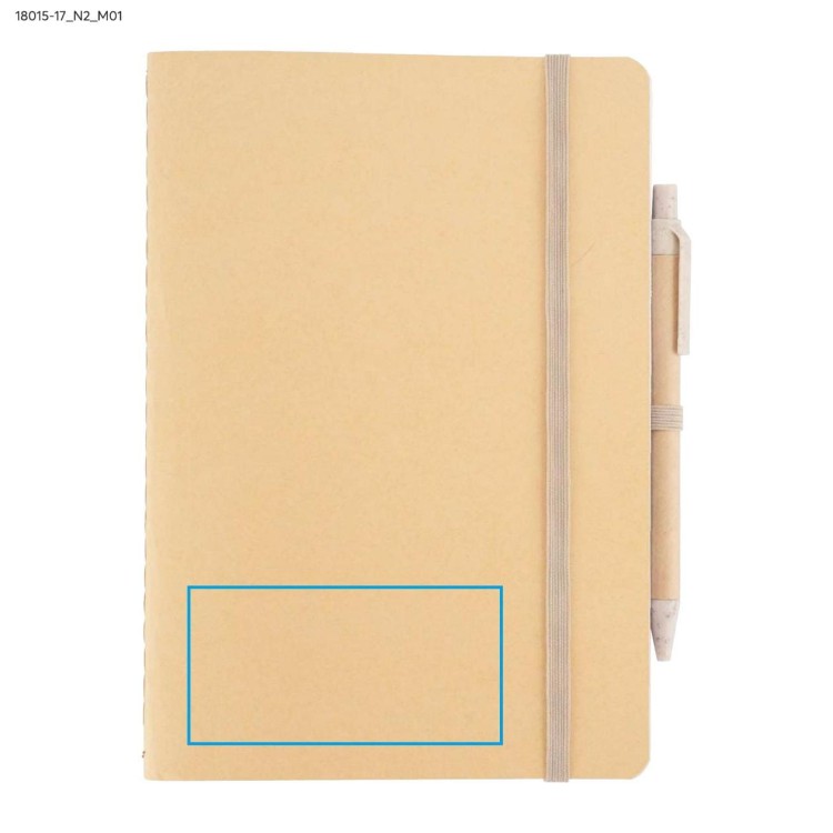 Notes z długopisem REMATT A5 beżowy (naturalny)