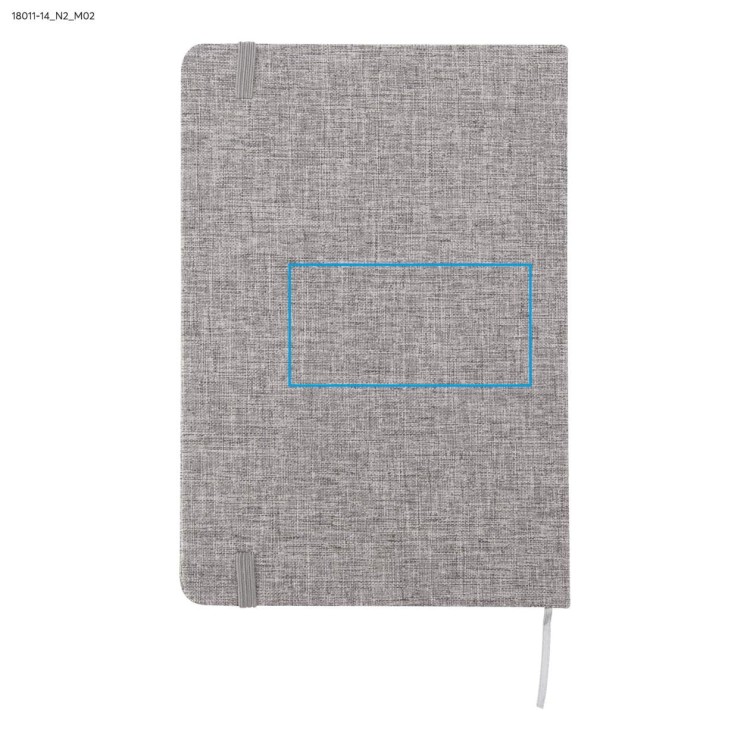 Notes z recyklingowanej bawełny BIVELLO A5 popielaty (szary)