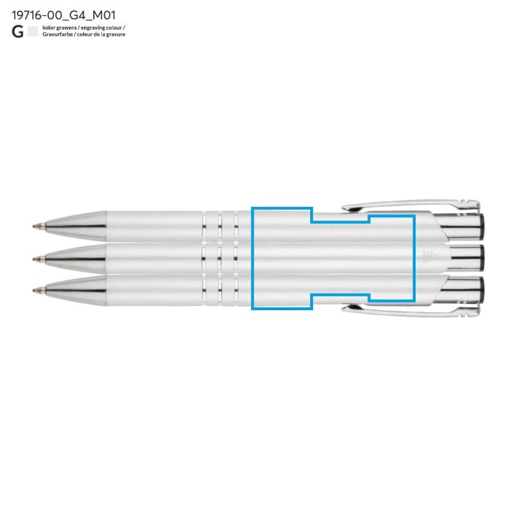 Długopis rKALIPSO srebrny