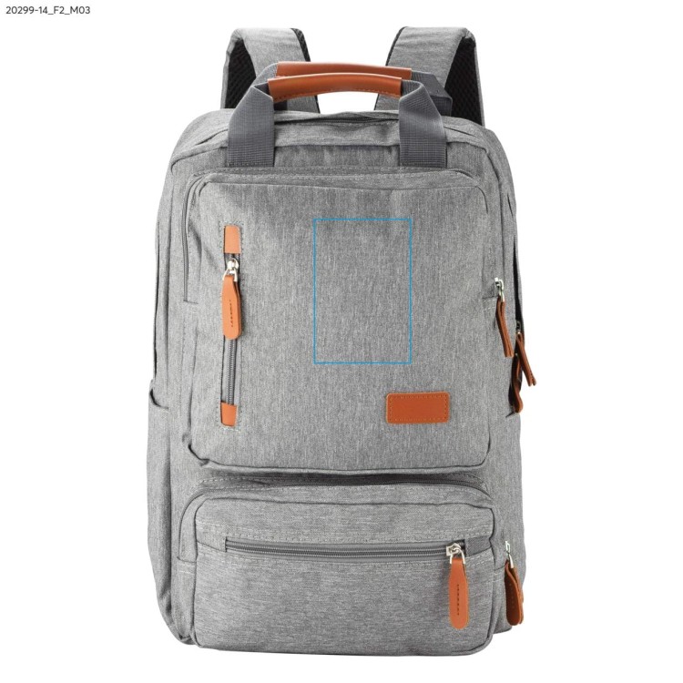 Plecak PAKKU popielaty (szary)