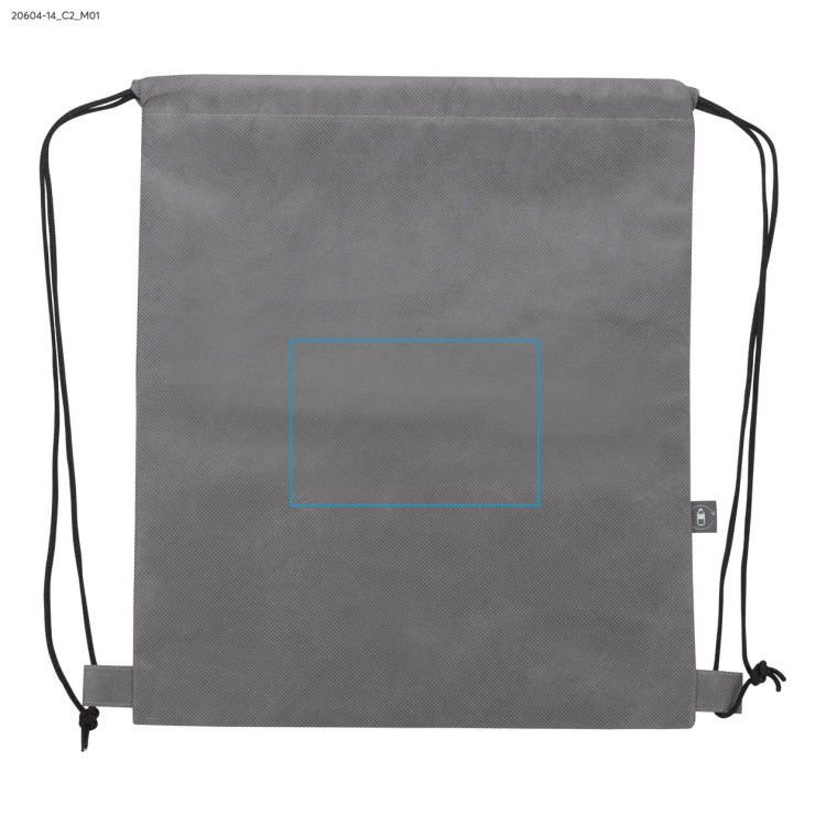 Worek rPET GARTY popielaty (szary)