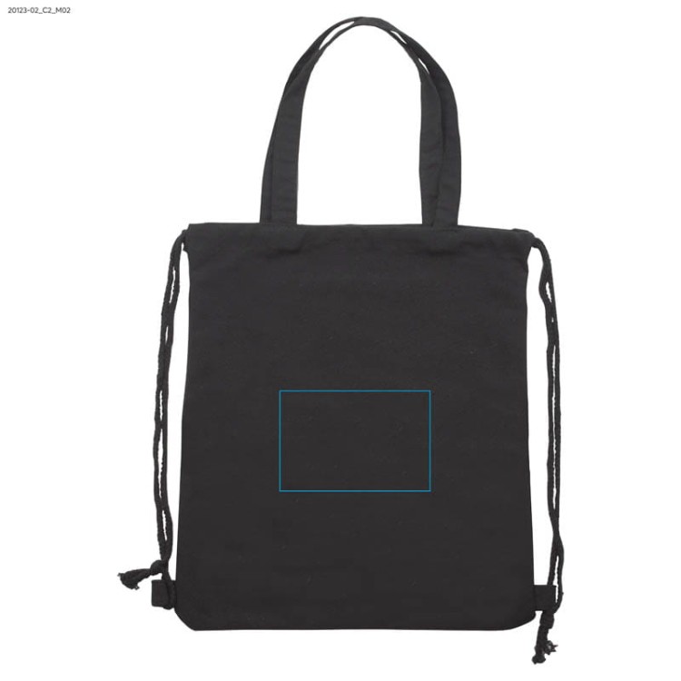 Worek na sznurkach PAMUK czarny