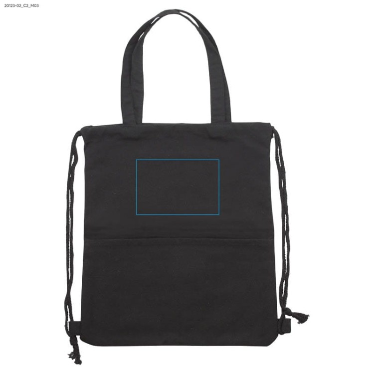 Worek na sznurkach PAMUK czarny