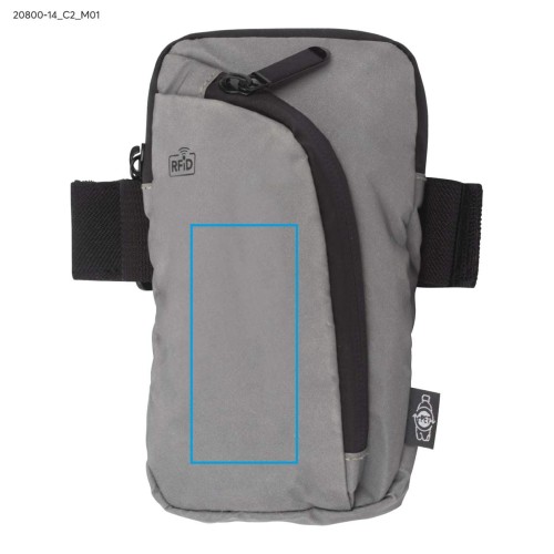 Etui na ramię rPET MARTON popielaty (szary)