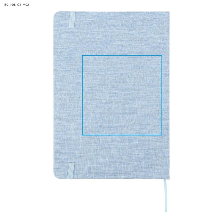 Notes z recyklingowanej bawełny BIVELLO A5 błękitny