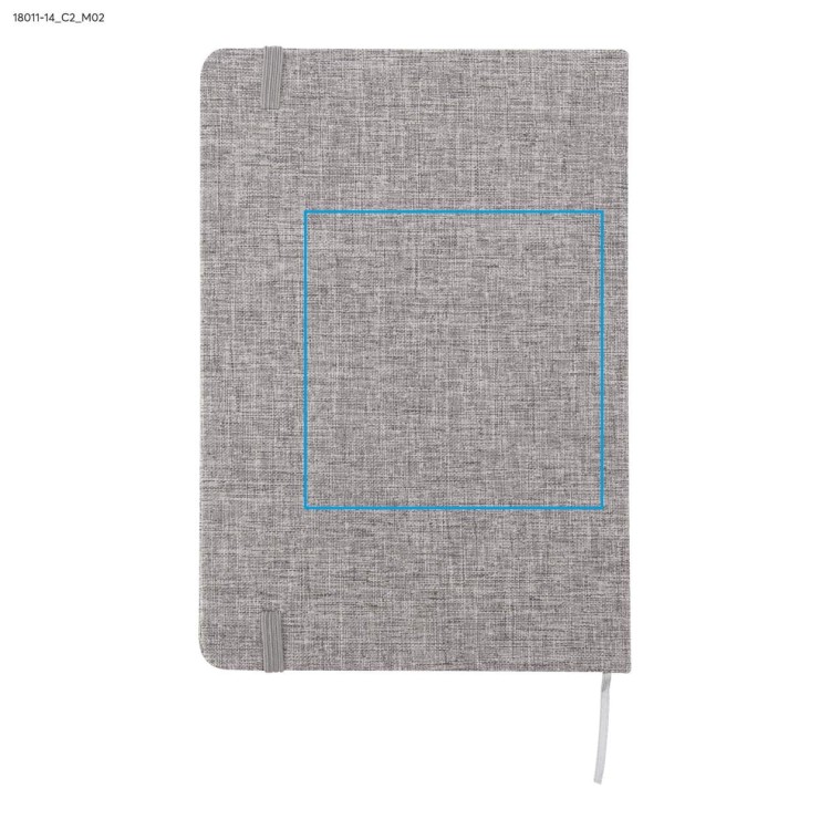 Notes z recyklingowanej bawełny BIVELLO A5 popielaty (szary)