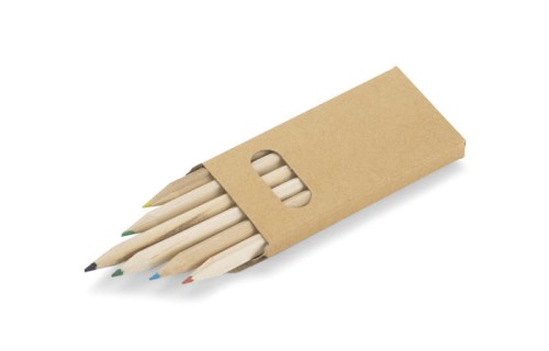 Kredki 6 szt. BARVA beżowy (naturalny)