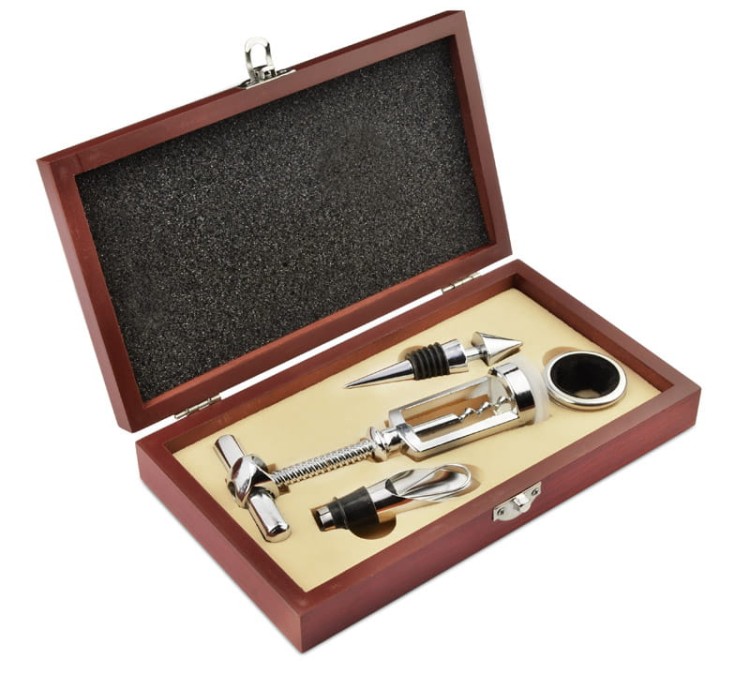 Zestaw do wina MERLOT brązowy