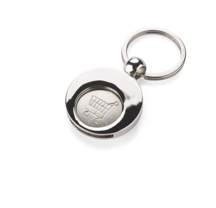 Brelok 2 w 1 SHOPER srebrny