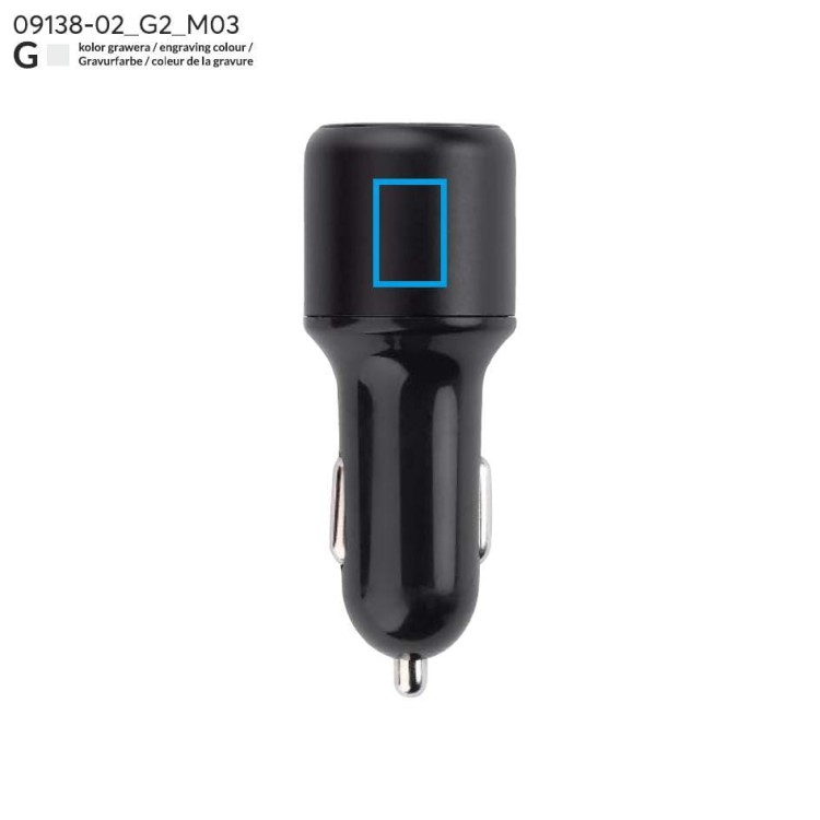 Ładowarka samochodowa SPIDO czarny