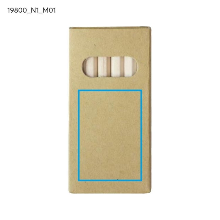 Kredki 6 szt. BARVA beżowy (naturalny)