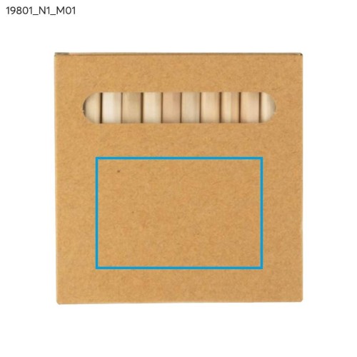 Kredki 12 szt. KOLORA beżowy (naturalny)