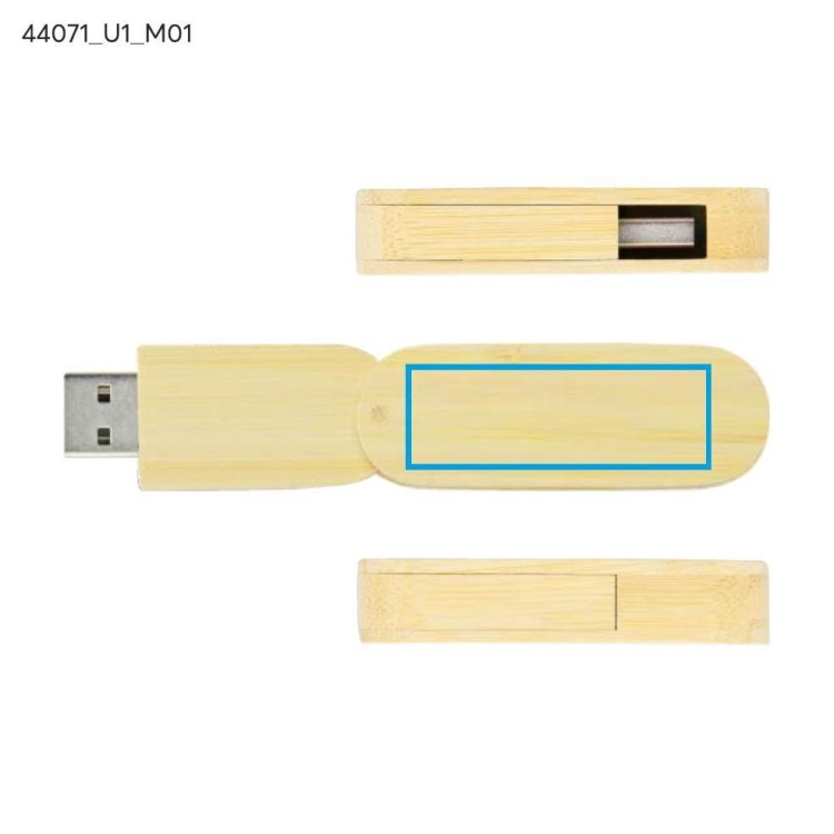 Pamięć USB bambusowa STALK 8 GB brązowy