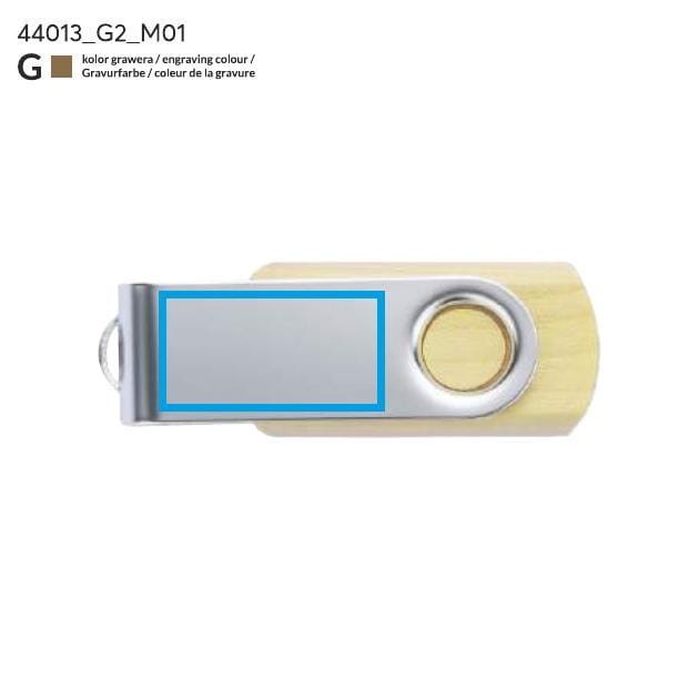 Pamięć USB TWISTER MAPLE 8 GB brązowy