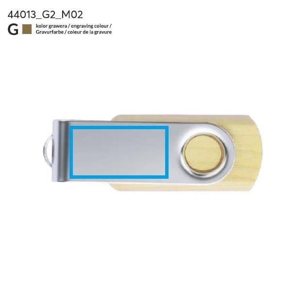 Pamięć USB TWISTER MAPLE 8 GB brązowy