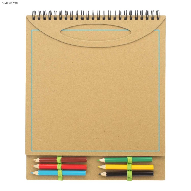 Kolorowanka z notesem MALOVI beżowy (naturalny)