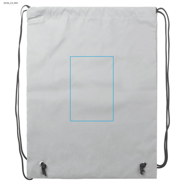 Worek na sznurkach VISI popielaty (szary)