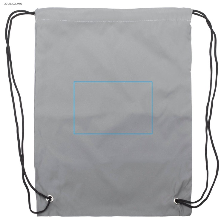 Worek na sznurkach VISI popielaty (szary)