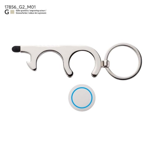 Brelok anti-touch TUS srebrny