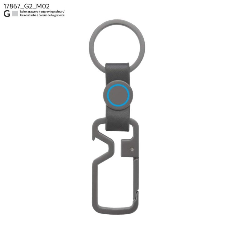 Brelok HILLE grafitowy