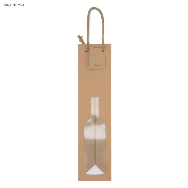 Torebka na wino GABA brązowy