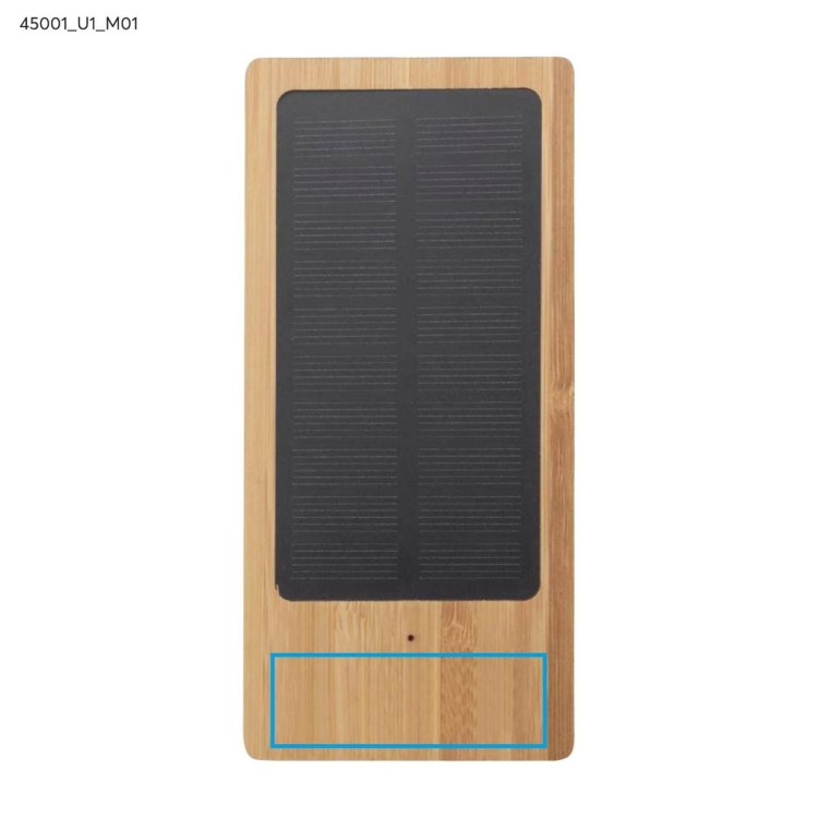 Power bank solarny SONNEN 10000 mAh brązowy