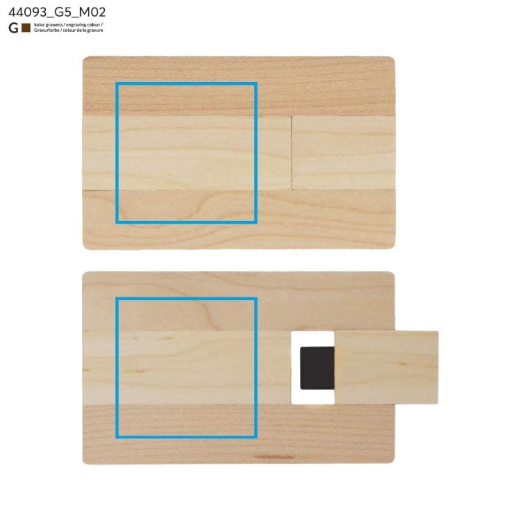 Pamięć USB WOODCART 16 GB brązowy