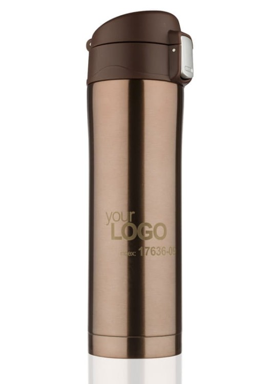 Kubek termiczny LOCK 440 ml brązowy