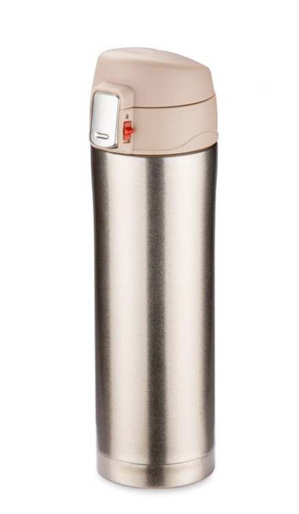 Kubek termiczny LOCK 440 ml szampański (jasnozłoty)
