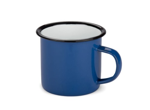 Kubek emaliowany EMAL 300 ml niebieski z logo