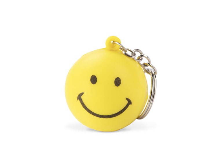 Brelok antystresowy SMILE żółty z logo