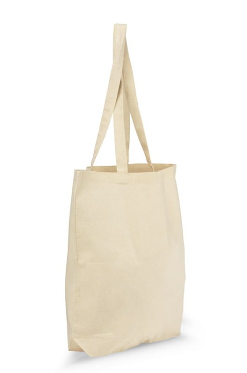 Torba bawełniana TOBI 140 g beżowy (naturalny) z logo