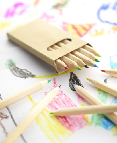 Kredki 6 szt. BARVA beżowy (naturalny)