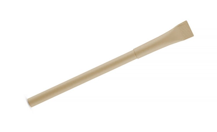 Długopis papierowy PINKO beżowy (naturalny) z logo