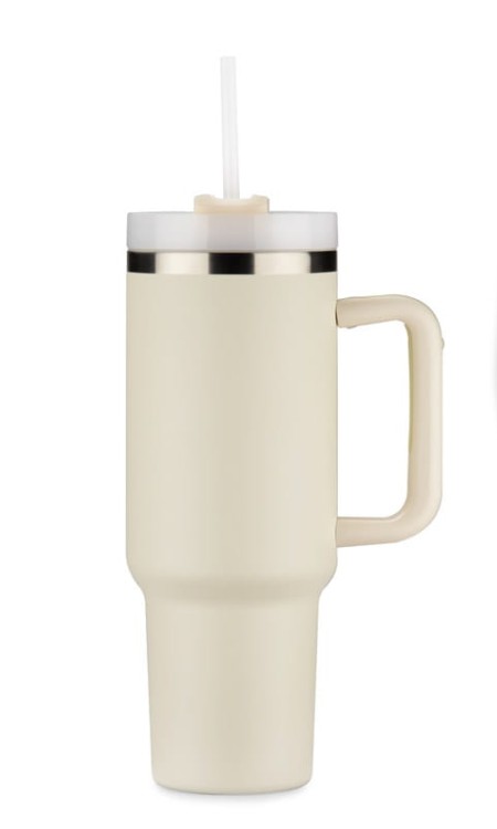 Kubek termiczny STANLI 1000 ml beżowy (naturalny) z logo