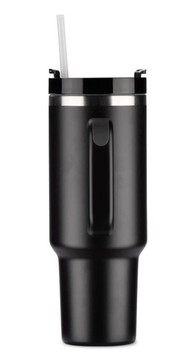 Kubek termiczny STANLI 1000 ml czarny z logo