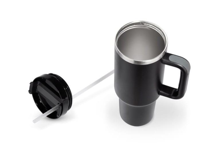 Kubek termiczny STANLI 1000 ml czarny z logo