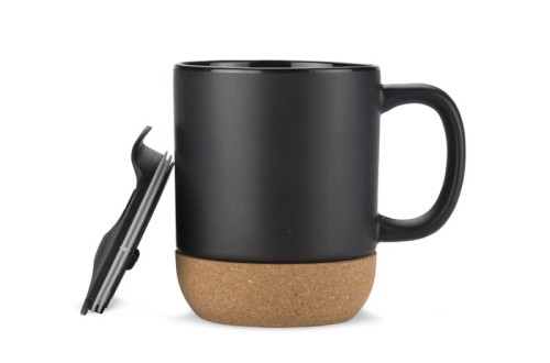 Kubek SOFTEL 300 ml czarny z logo