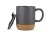 Kubek SOFTEL 300 ml popielaty (szary) z logo