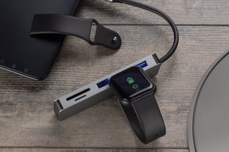 Zegarek fitness STEP czarny z logo