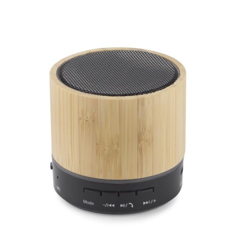 Głośnik bezprzewodowy EMO brązowy z logo