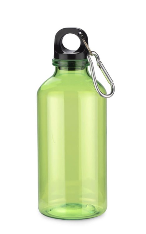 Butelka rPET TINKA 400 ml zielony jasny z logo