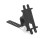 Uchwyt rowerowy DIRA czarny z logo