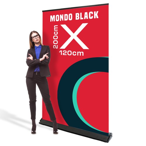 Rollup Mondo Black 120 x 200 cm