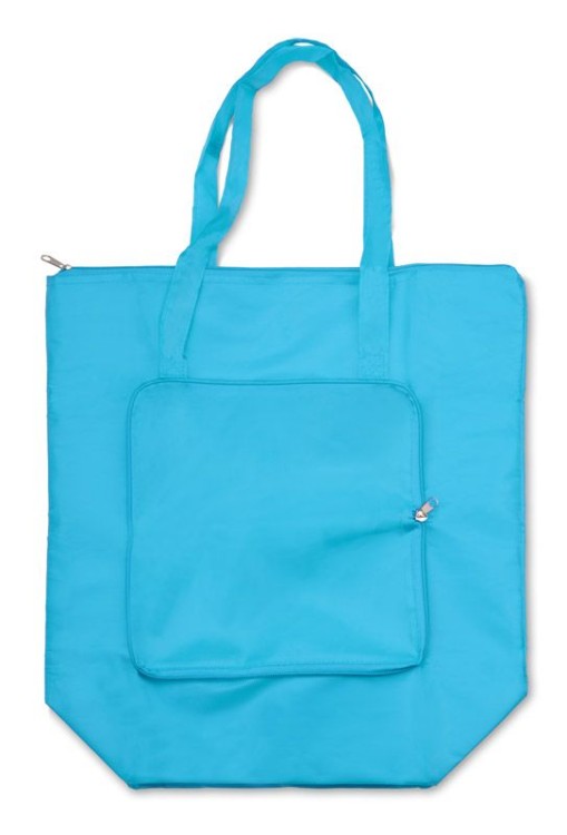 Torba składana PINO niebieski z logo