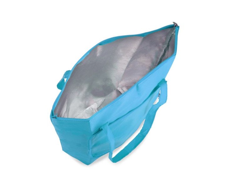 Torba składana PINO niebieski z logo