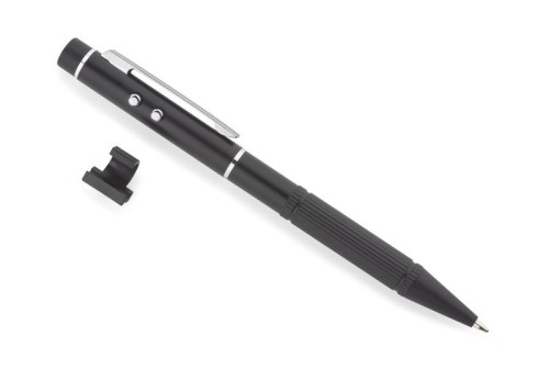 Wskaźnik laserowy POINT czarny z logo